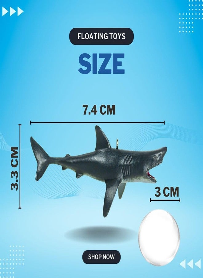 VAYINATO® 1 Pcs Floating Shark Aquarium Decorations Toys, Plastic Ocean Animal Ornament | Fish Tank Attractive Cute Miniature Decoration for Aquarium Fish Tank - Image 2